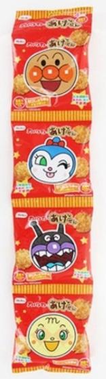 日本Befco栗山 麵包超人醬油燒米餅(60g/4連包)