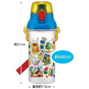 Skater 銀離子抗菌直飲式水樽(付肩帶) 480ml-Toy Story