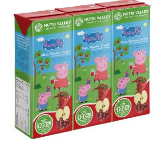 PEPPA PIG 100% 天然果汁 250ml 三包裝 - 蘋果/草莓/提子