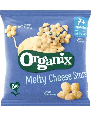 Organix Melty Cheese Stars maïschips 7+ 20g