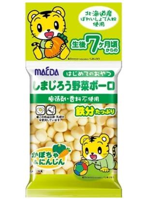 Maeda前田嬰兒蔬菜波波餅10gx5包 (7個月起)