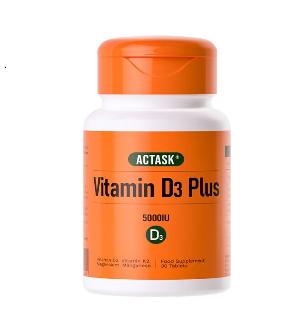 英國 ACTASK維生素D3營養片5000IU 30粒
