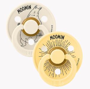 BIBS x MOOMIN 乳膠奶嘴 2個裝- Moomintroll