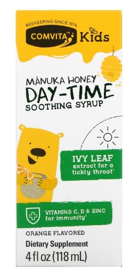 Comvita UMF10+兒童麥蘆卡蜂蜜+常春藤 舒緩止咳蜜糖露 【日間用】（香橙味）118ml