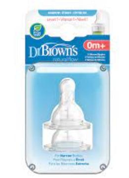Dr. Brown's 標準奶嘴 (2個裝)