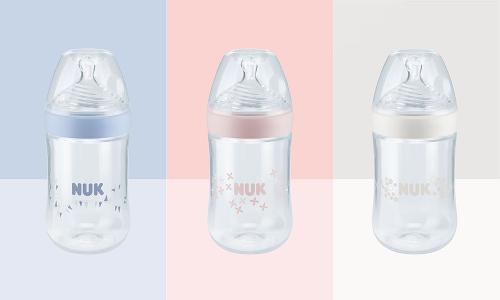 德國 NUK 自然母感260ML寬口PP奶瓶連矽膠奶咀2號中孔(6-18m)
