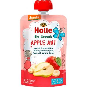 Holle 有機唧唧裝蘋果香蕉洋梨蓉 100g (6m+)