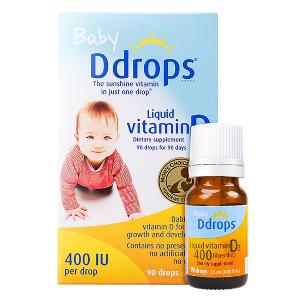 Baby Ddrops 嬰兒維他命D3滴劑 - 400 IU(初生-兩歲食用)